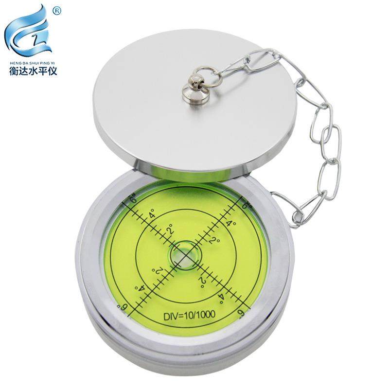 吊车支腿水平仪工程机械水平仪气泡7024圆形带保护盖水准仪30分
