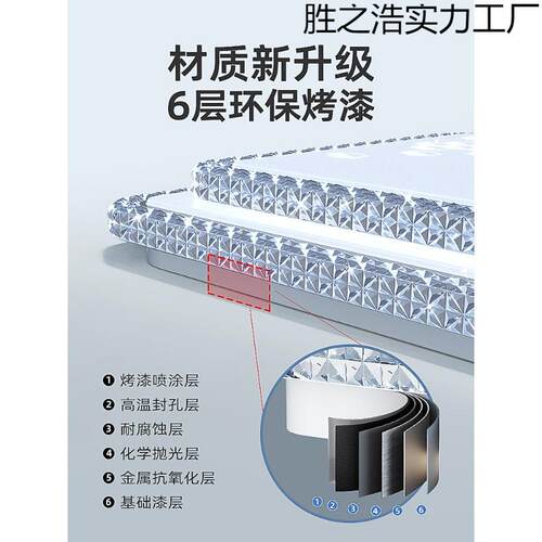 吊灯客厅主灯2024新款现代简约大气水晶吸顶灯具全屋轻奢大厅大灯