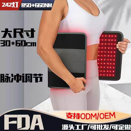 跨境爆款242灯LED红光毯 大尺寸红光腰带红光护腰垫光疗毯垫子