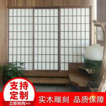 厂家直供实木花格客厅屏风仿古简约镂空雕花隔断新中式花窗