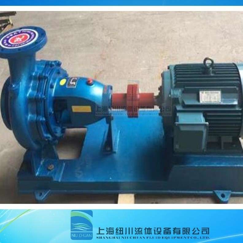 供应上海纽川生产供水IS100-80-160A卧式单级清水离心泵材质铸铁