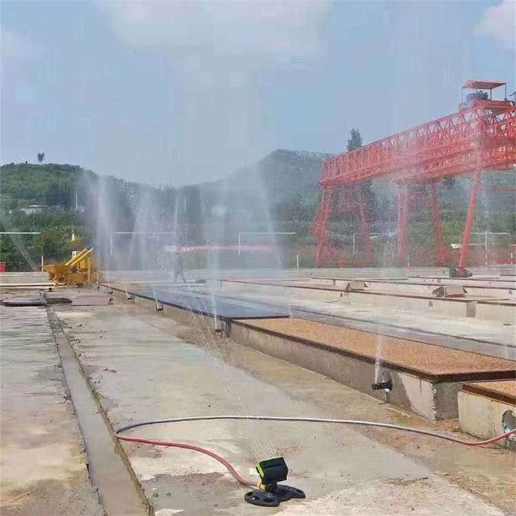 梁场智能喷淋 存梁区全自动养护喷淋台车 标准化桥梁保湿喷洒系统