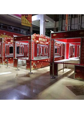 年货促销活动展示架 易拆装搭建铝制展架 展览展示方柱标摊 展会