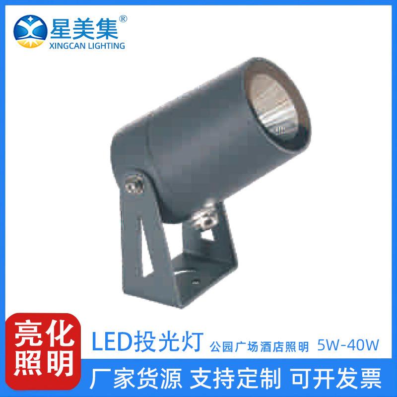 5W 10W 20W 30W 40W 室外LED亮化园林绿化庭院圆形投射投光灯
