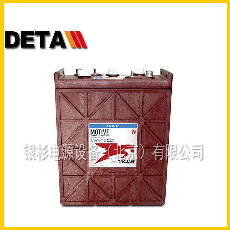 邱健Trojan蓄电池L16H-AC 6V43H牵引深循环电动高空作业车