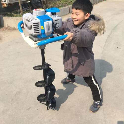 汽油挖坑机  单人可操作钻孔器  种植打眼器  直径80厘米