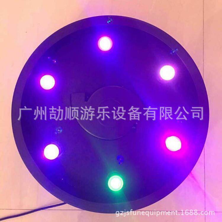 便携式充气灯柱风机塑料圆形led灯底座七彩遥控灯气模圆盘灯箱