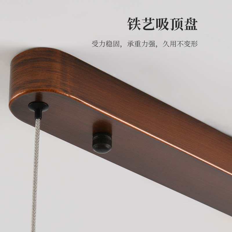 意式餐厅吊灯现代简约树脂冰裂纹吧台灯设计师新款创意一字长条灯