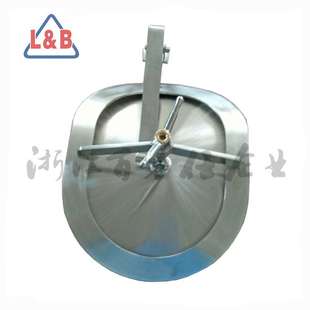 不锈钢法兰压力人孔 卫生级快开人孔非标法兰椭圆视镜人孔盖