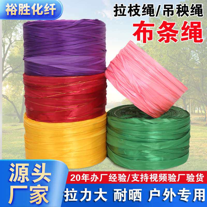 丝绸花卉园林捆绑绳拉枝绳布条绳子搬家捆扎绳收纳绳彩色布条绳