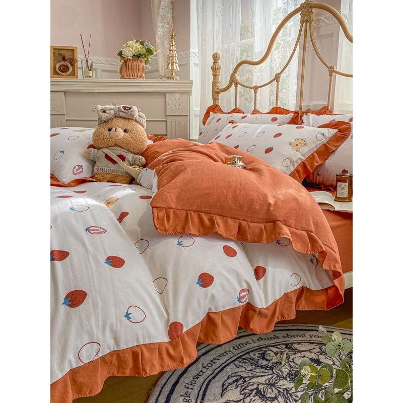 新款法式A类棉麻水洗棉四件套加厚磨毛双层纱床单被套三件套,玩具/童车/益智/积木/模型,遥控车升级件/零配件,淘宝优惠券,粉丝福利购,淘宝优惠卷