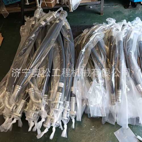 高压液压油管总成 钢丝编织橡胶管 耐高温高压软管 挖掘机管 现货