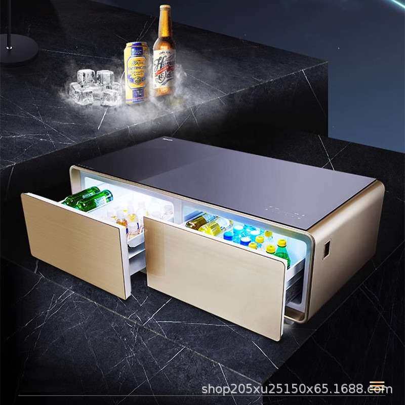 冰箱茶几一体客厅2025新款小户型轻奢现代多功能触屏高端智能家具