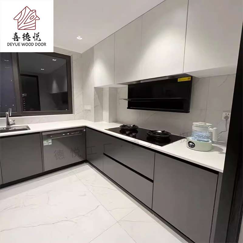 南京厨房整体置物橱柜现代L型回型灶台柜室内家用上门测量