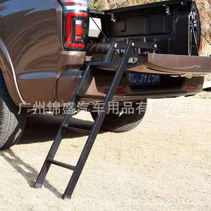皮卡车尾箱梯子,爬梯,车厢梯,360度旋转梯