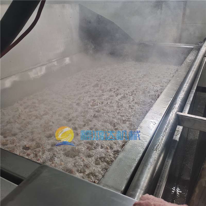 福鸿达炸凤爪油炸设备 炸鸡脚全自动油炸机 炸凤爪油炸机