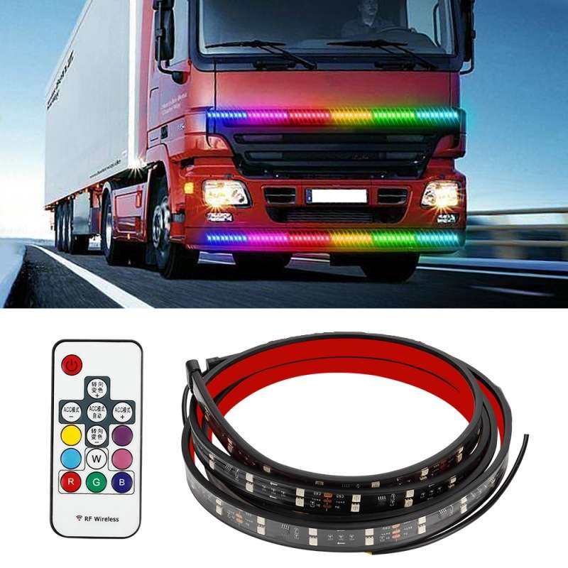 24V货车卡车氛围灯七彩流水跑马灯中网流光遮阳板改装饰双排灯条,玩具/童车/益智/积木/模型,遥控车升级件/零配件,淘宝优惠券,粉丝福利购,淘宝优惠卷