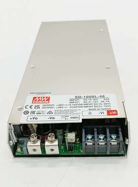 现货明纬DC转DC直流1000W开关电源SD-1000L大功率12V 24V 48
