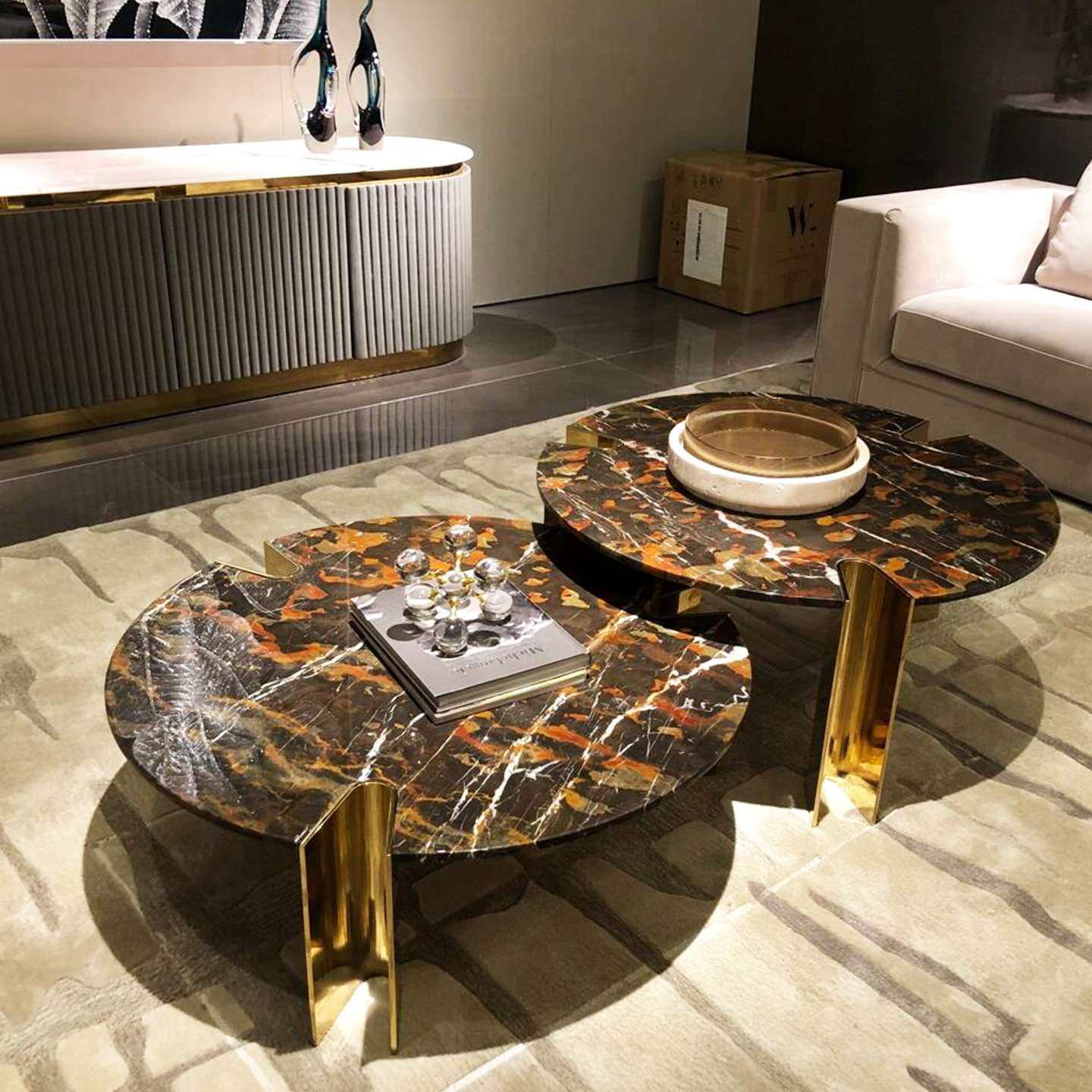 轻奢时尚高档圆形茶几组合设计师款客厅家用现代时尚茶桌,鲜花速递/花卉仿真/绿植园艺,割草机/草坪机,淘宝优惠券,粉丝福利购,淘宝优惠卷