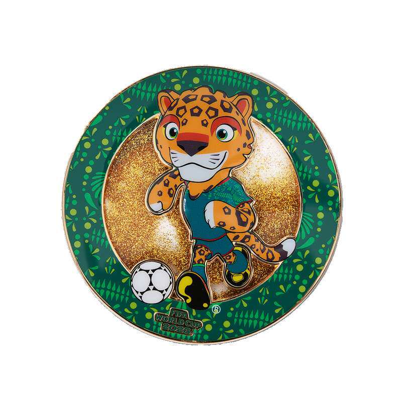 2026世界杯 金属流沙杯垫冰箱贴-大力神杯/豹