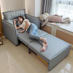 科技布书房简约沙发床单人多功能可折叠小户型坐卧两用分房睡神器
