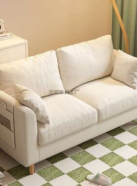 Hx2沙发小户型北欧简约现代卧室出租房简易网红双人三人客厅布艺