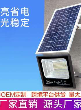 高亮太阳能路灯 人体感应庭院 强照明防水壁式（ 100W） 在热卖中