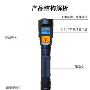 LED充电工作灯 NIB8511 3W智能巡检仪  带屏手电筒
