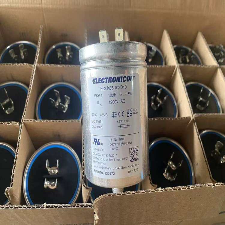 原装 E62.K85-103D10 10UF 1200V 60*85 ELECTRONICON 滤波电容