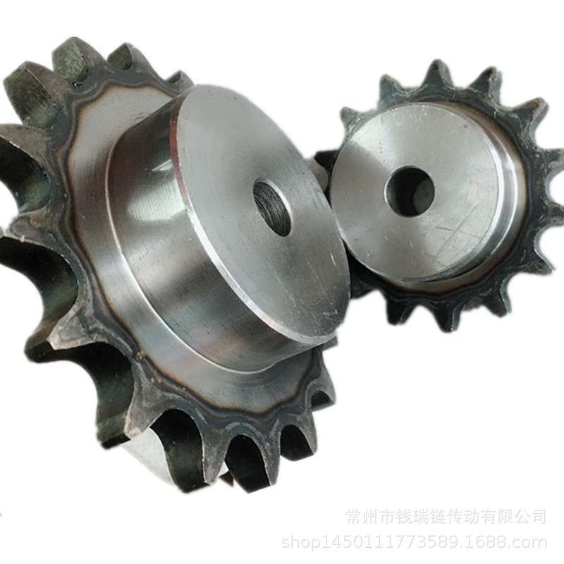 1寸16A工业链轮传动链轮齿轮45钢现货12齿15齿18齿20齿链轮标准件