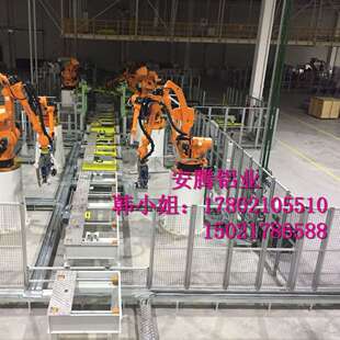 长春机器人防护围栏网  4040铝型材框架 透明亚克力围栏