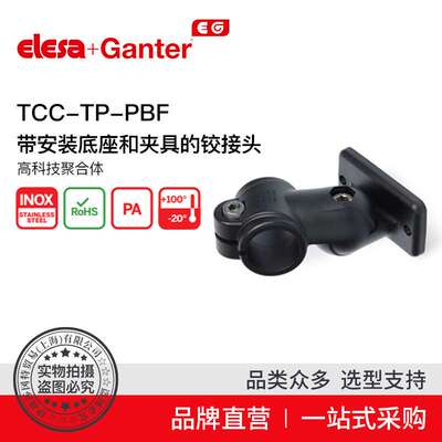 Elesa Ganter伊莉莎冈特 TCC-TP-PBF带安装底座和夹具的铰接头