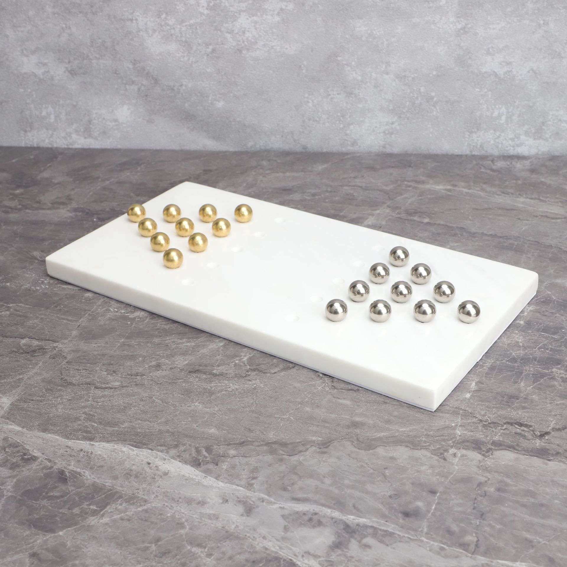 欧式大理石跳棋棋盘样板房卧室客厅书房桌面家居玄关软装饰品摆件