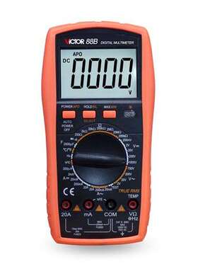胜利VC88B高精度数字万用表 测火线 频率 温度 三极管带背光