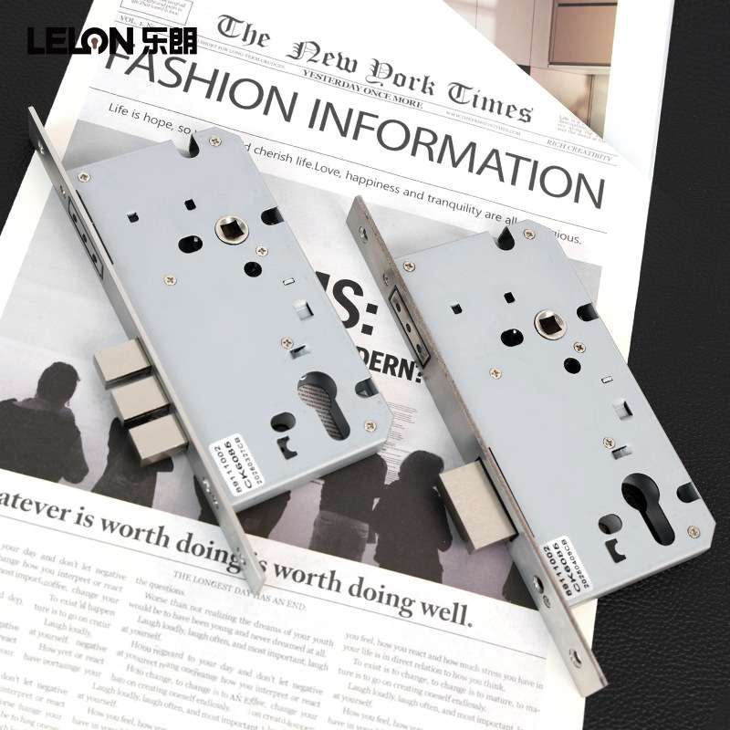 工厂直销6085三叉磁力锁体室内房间不锈钢锁体加厚锁壳静音锁体