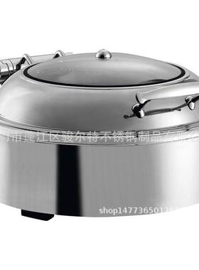 JET-S018圆形透视自助餐炉酒店早餐炉自助餐保温炉布菲炉电加热