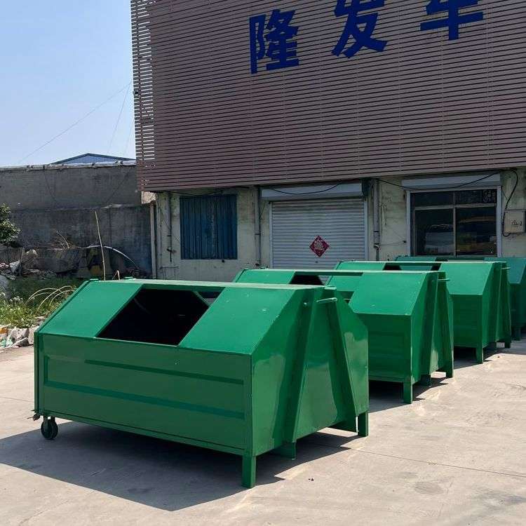 大型环卫户外可移动勾臂垃圾箱 配车用铁质环卫箱 摆臂垃圾斗