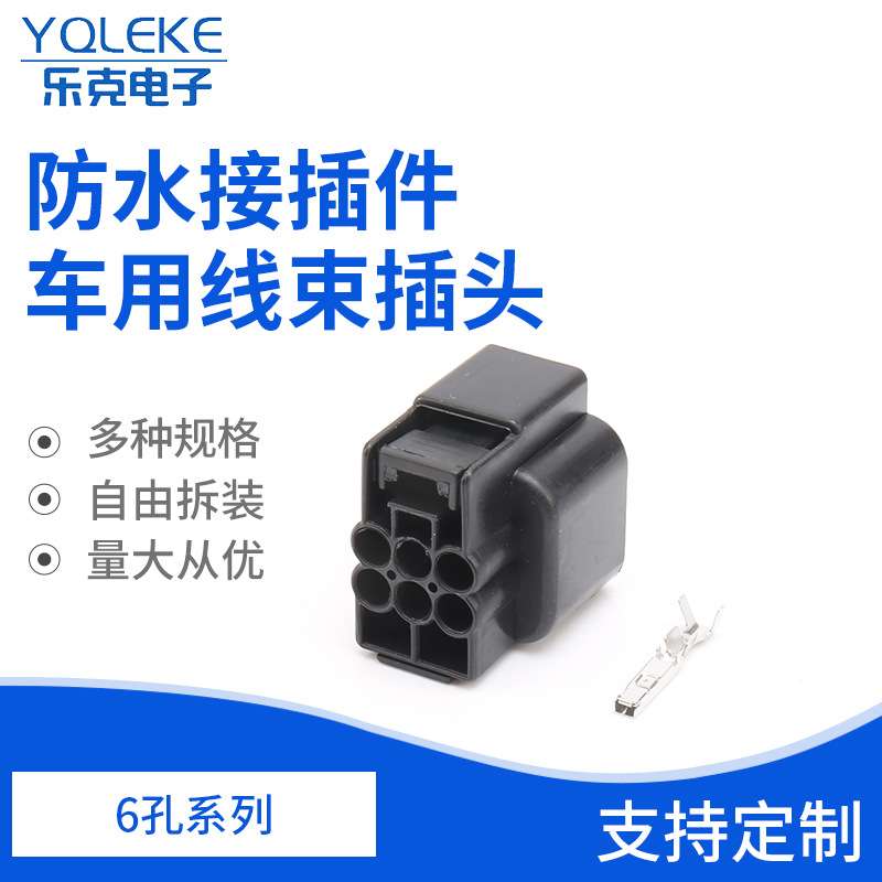 21621-06020大灯灯座 防水接插件 车用线束插头6孔