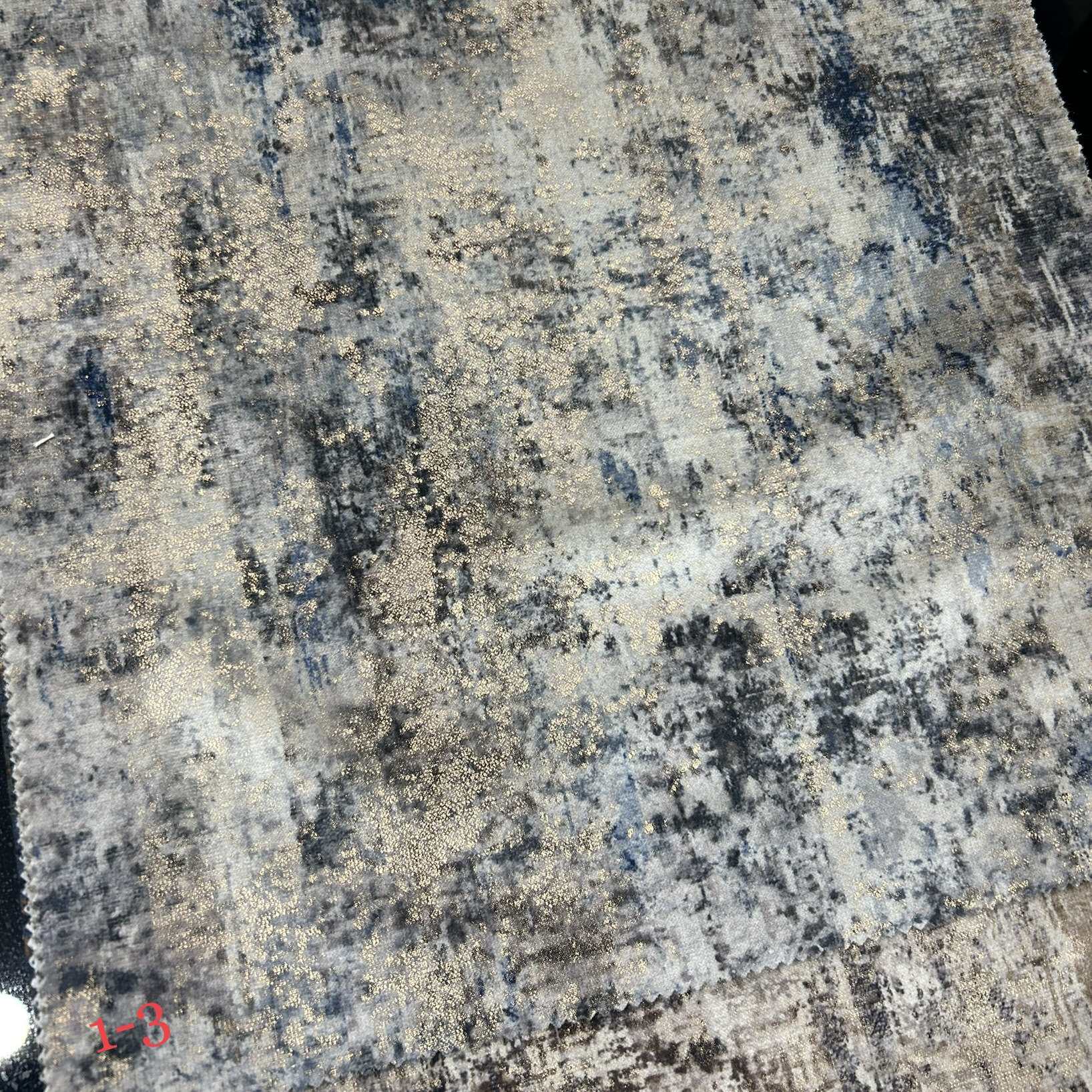 门幅280cm定宽绒布烫金面料烫金绒布复古花布几何图案面料