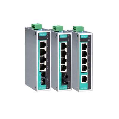 MOXA EDS-205A 系列 5 端口非网管型工业以太网交换机