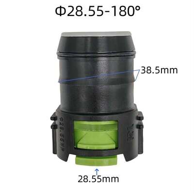 28.55mm油箱加油口接头燃油管快速接头180度直头塑料管路快插母头