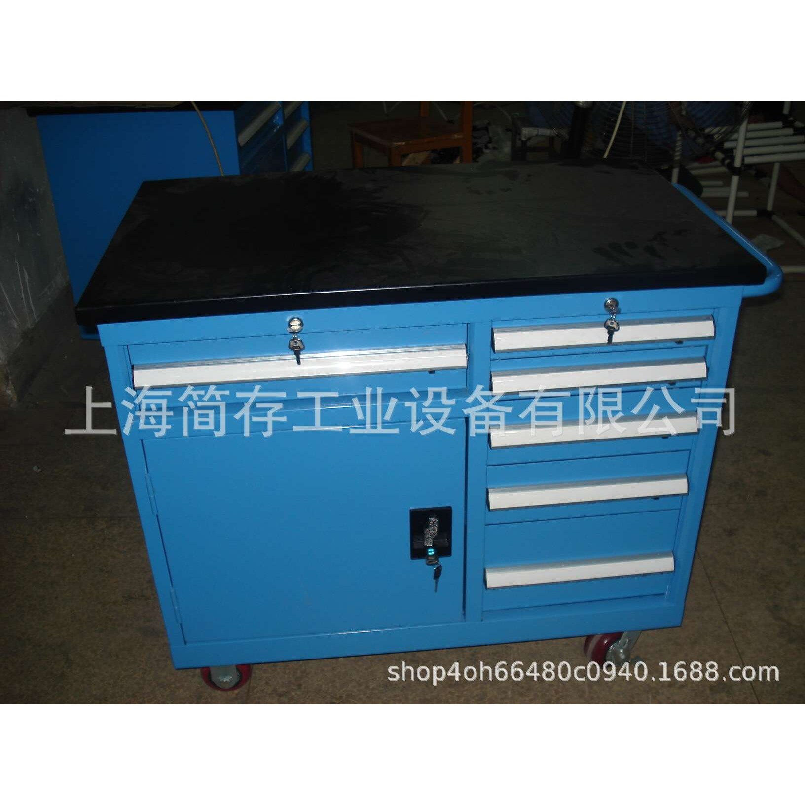 上海简存直销工具车 制做重型组合工具车 移动工具车 双列工具柜