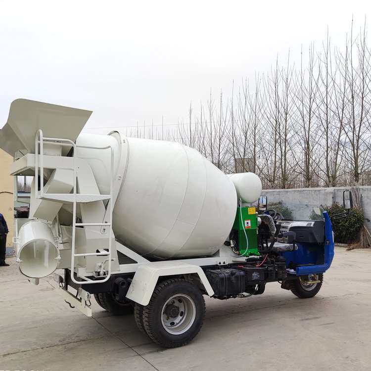 时风三轮2方小型搅拌车 混凝土商混搅拌车价格 工程罐车