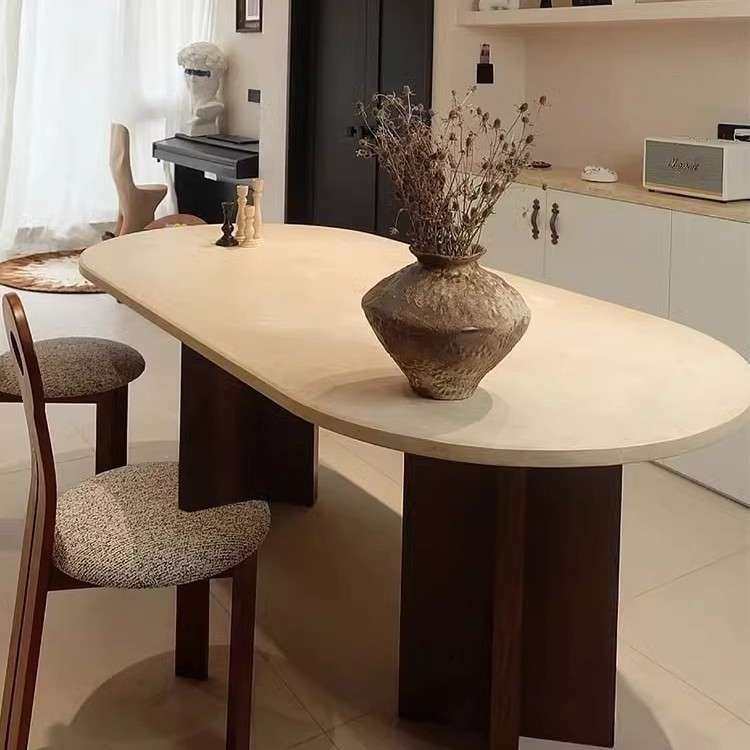 中古风洞石岩板餐桌椭圆形实木餐桌洞石餐桌复古法式复古风饭桌,玩具/童车/益智/积木/模型,遥控车升级件/零配件,淘宝优惠券,粉丝福利购,淘宝优惠卷