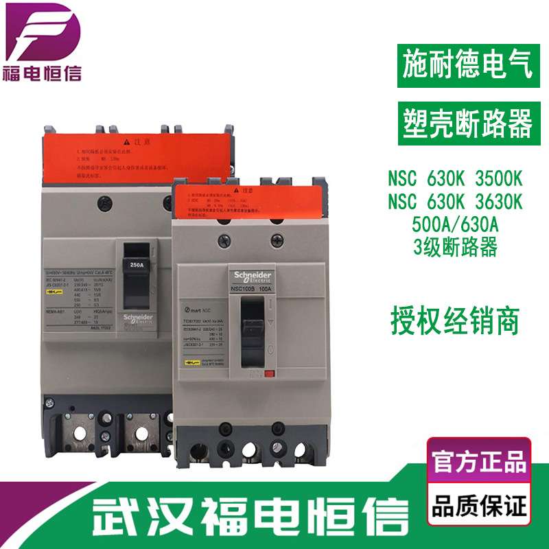 SCHNEIDER原装塑壳断路器 NSC630K 3P3D 600A 固定式塑壳保护开关