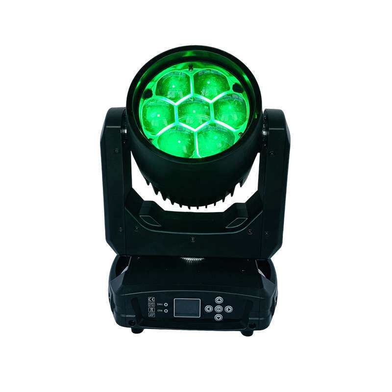7颗40W LED迷你款光束灯七彩旋转氛围灯4合一摇头蜂眼染色酒吧灯