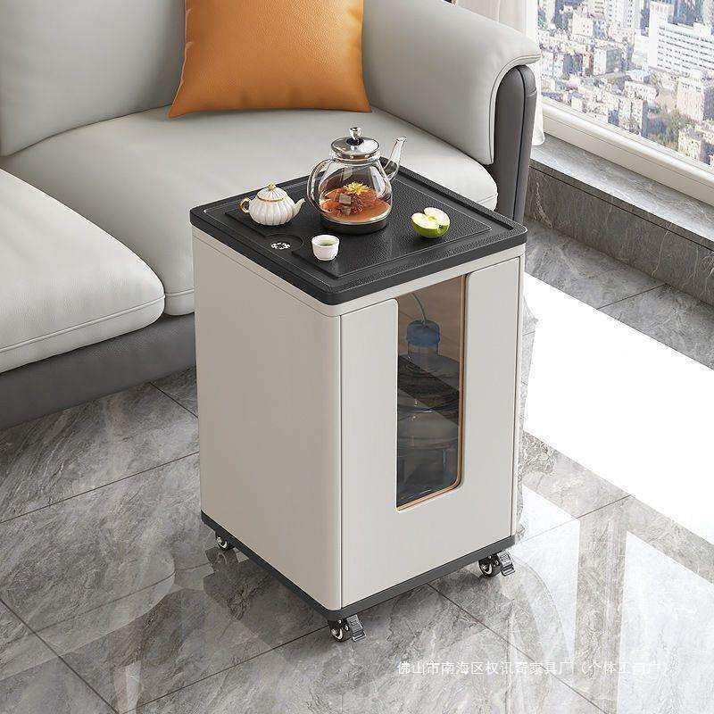 可移动茶水柜小型窄小茶台烧水壶一体沙发边几简约阳台智能茶吧机