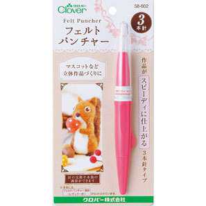 CLOVER #58602  戳戳乐用穿针(3根针) 可乐牌
