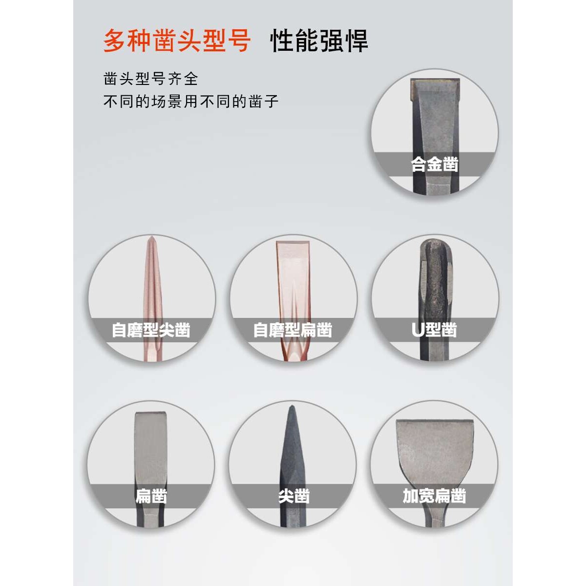 电锤凿子冲击钻头电镐镐头合金尖凿瓷砖开槽加宽扁铲混凝土专用