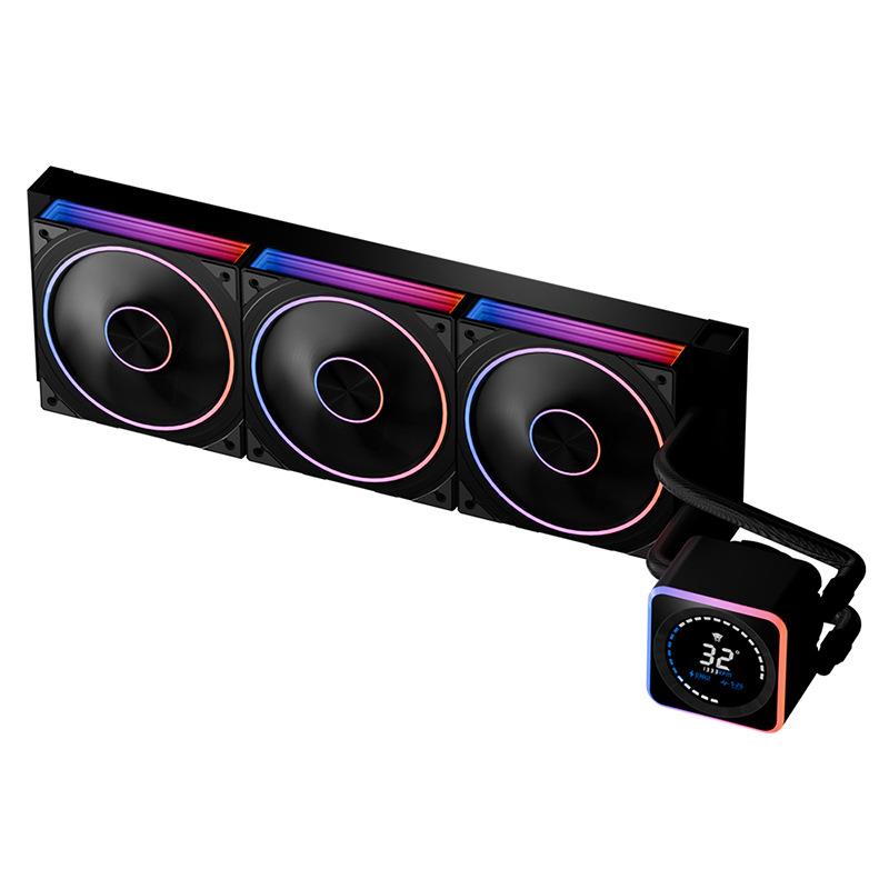 丛林豹Astro Beat星脉 360 ARGB数显版智能温度显示CPU水冷散热器